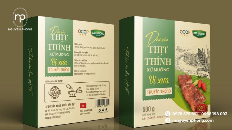 mẫu hộp giấy đựng nem chua